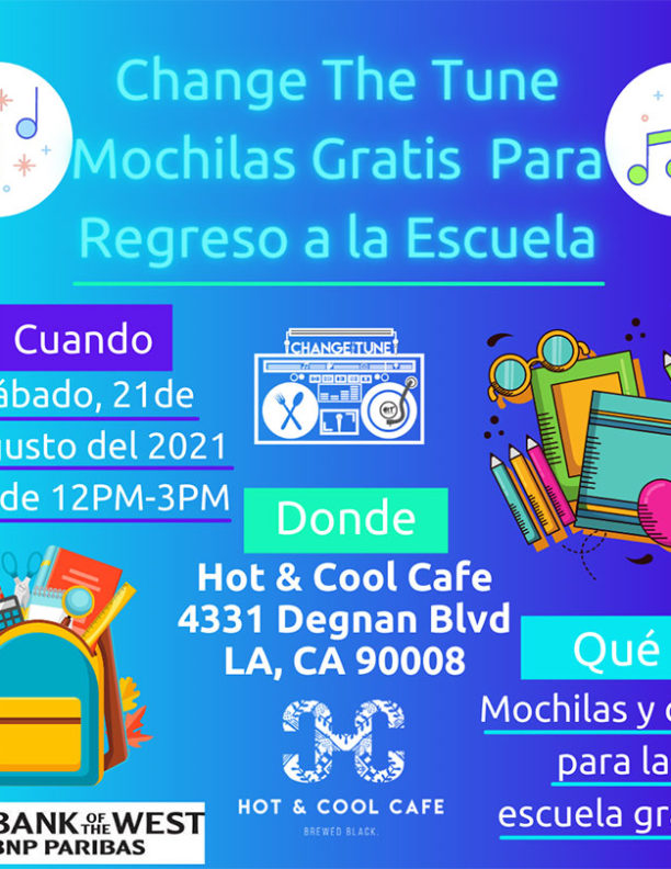 Change The Tune Back To School BackPack Giveaway Spanish